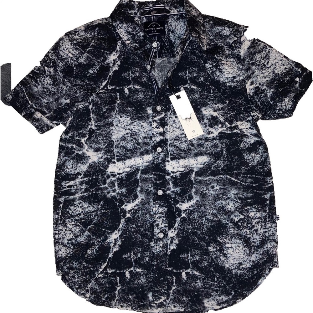 NWT Cactus Boys Lightning Button Down Shirt 5/6